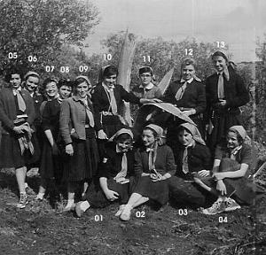 SCOUTS DE FRANCE 5 EME ORAN GROUPE SAINT LOUIS N47 1960 LES GUIDES A SANTA CRUZ
